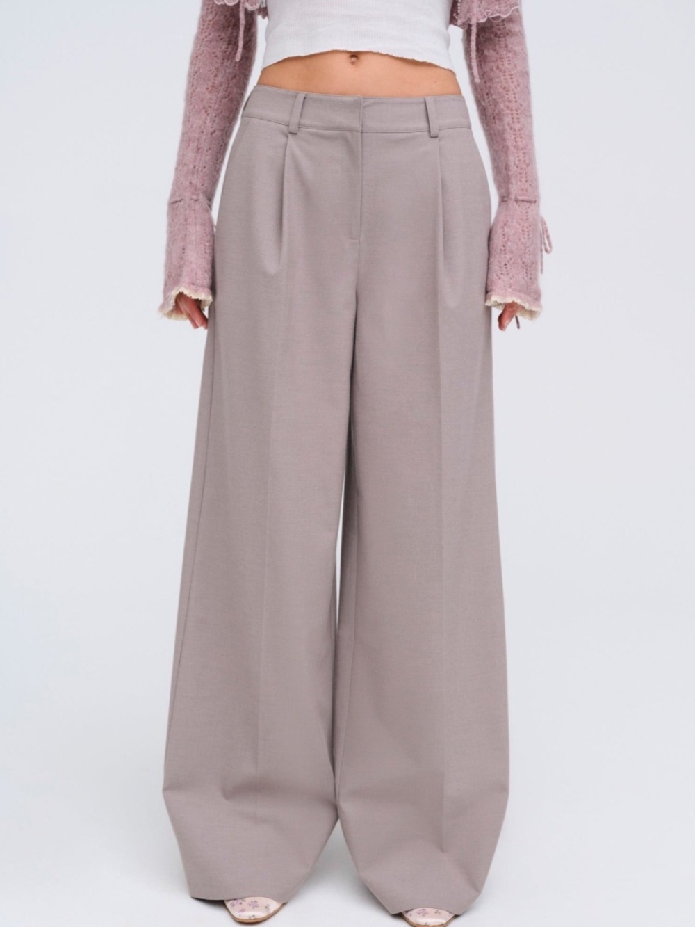 For Love & Lemons Marianne Trousers L / Purple